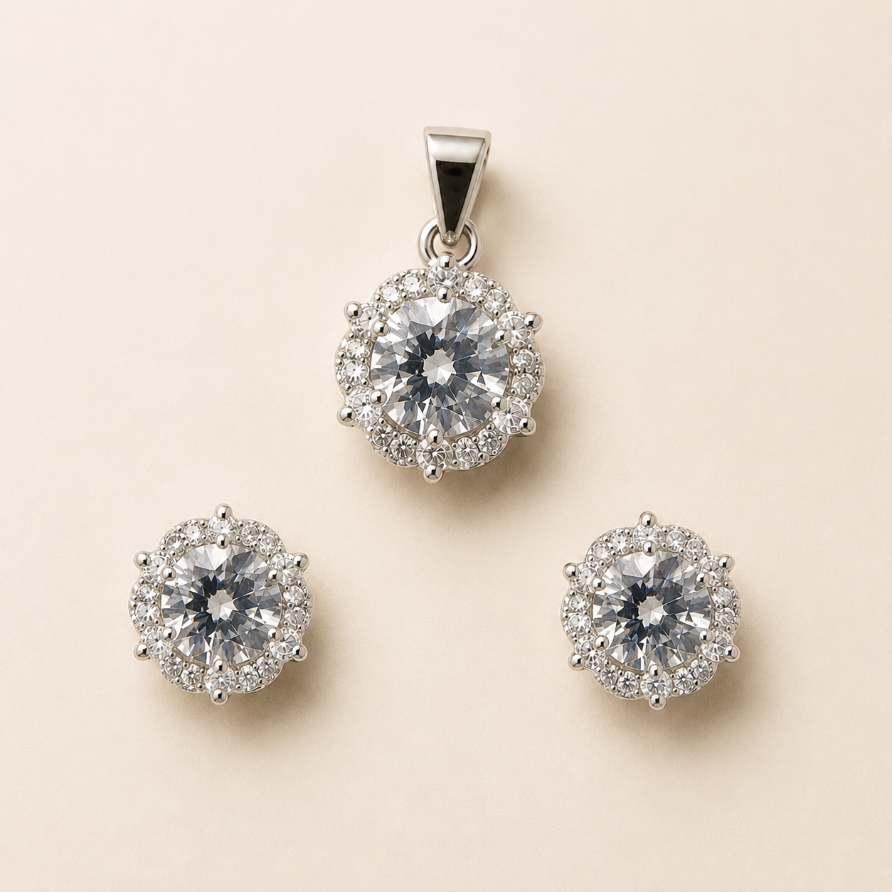 Luna Grace Pendant & Earring Set