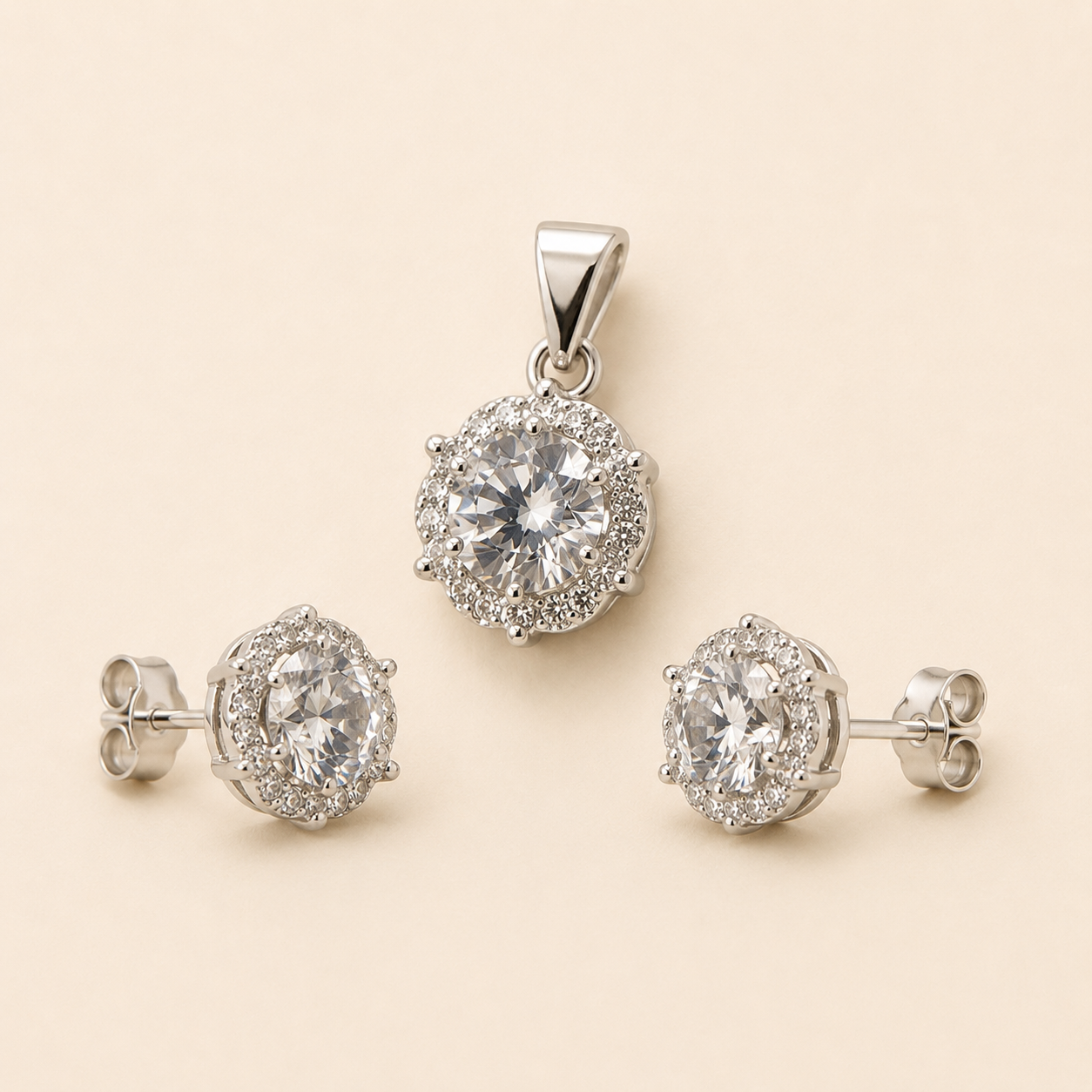 Luna Grace Pendant & Earring Set