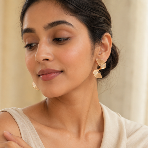 mahArha Silver Aurelia Sunflod Earring