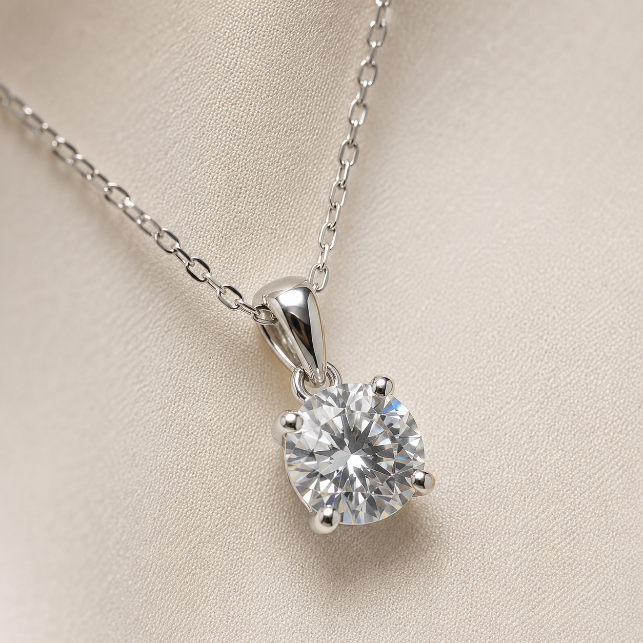 Silver Eternal Spark Necklace