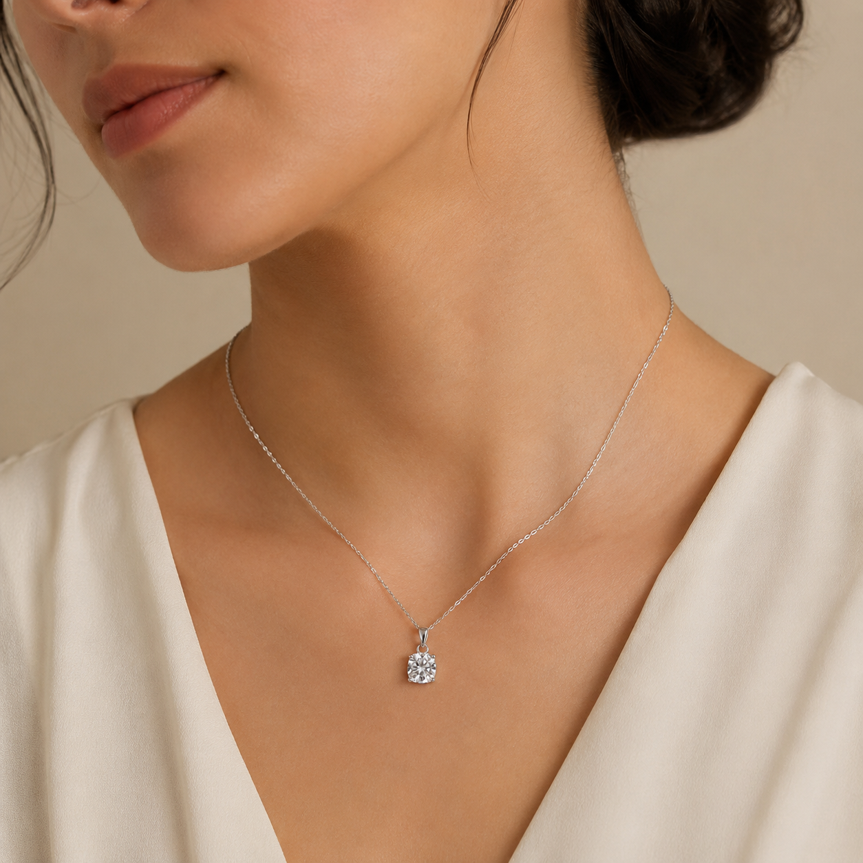 Silver Eternal Spark Necklace