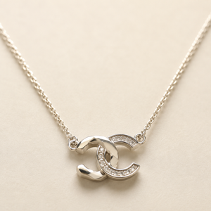 Silver Eternal Interlock Necklace