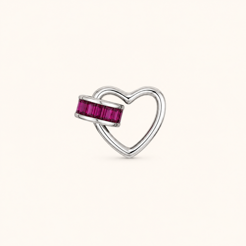 mahArha Silver Endless Heart Pendant